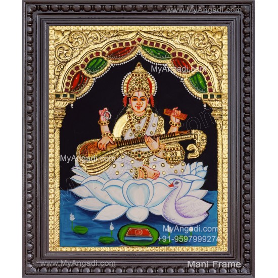 Saraswati Tanjore Painting