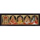 Panel Balaji Lakshmi Sivan Parvathi Ganesha Saraswathi Tanjore Painting
