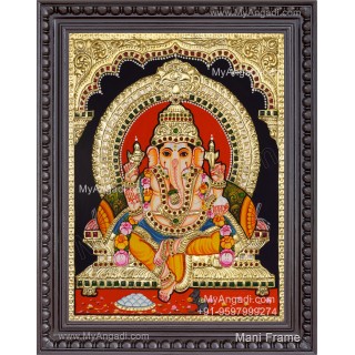 Ganapati Tanjore Painting