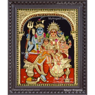 Shiv Parivar Tanjore Painting
