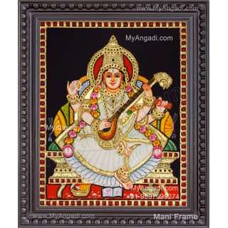 Saraswathi Tanjore Painting