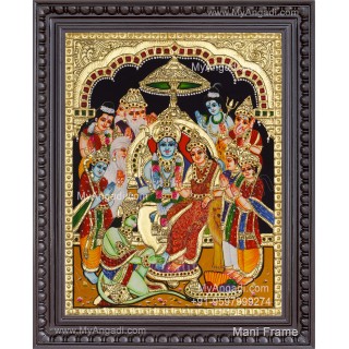 Ramar Pattabhishekam Tanjore Painting