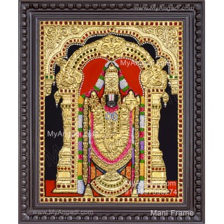Perumal Tanjore Painting, Vishnu Tanjore Painting