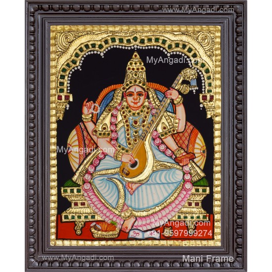 Saraswathi Tanjore Painting