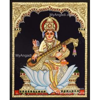 Saraswathi Tanjore Painting