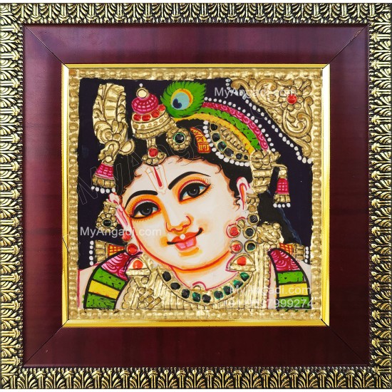 Small Krishna Tanjore Paintings Small Krishna Tanjore Paintings