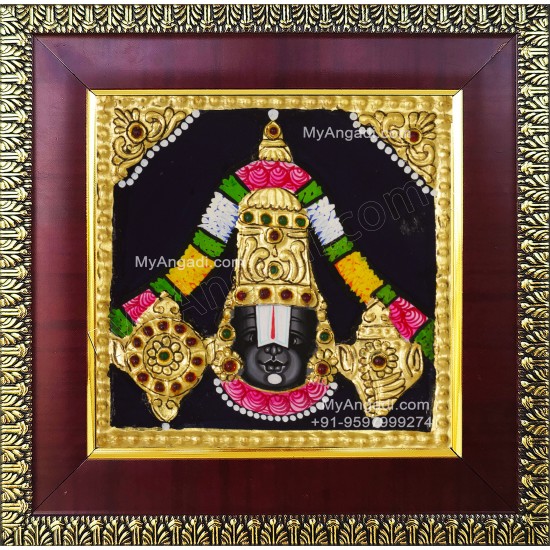 Balaji Face Tanjore Painting Balaji Face Tanjore Painting