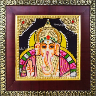 Small Ganesha Tanjore Painting