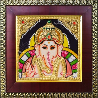 Small Ganesha Tanjore Paintings