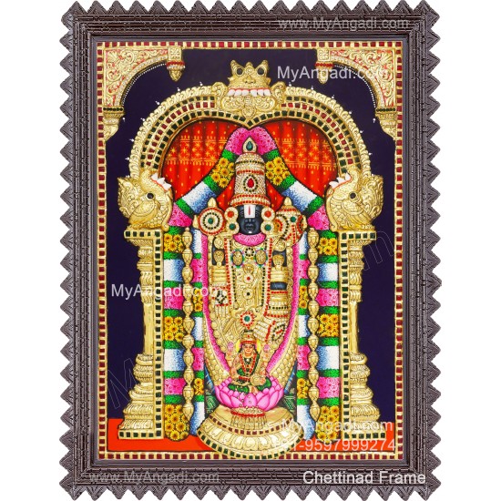 Balaji Lakshmi 3D Tanjore Painting Balaji Lakshmi 3D Tanjore Painting