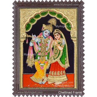 Radha Krishna Tanjore Painting