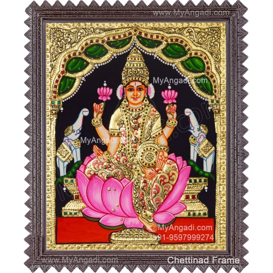 Gajalakshmi Tanjore Painting
