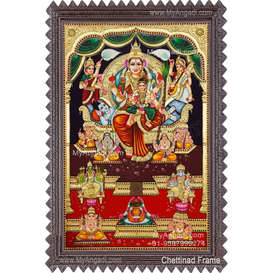 Raja Rajeshwari Tanjore Painting Raja Rajeshwari Tanjore Painting