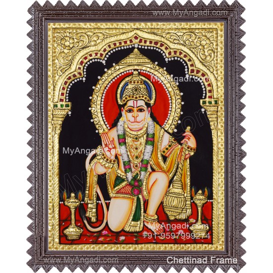 Hanuman Tanjore Painting Hanuman Tanjore Painting