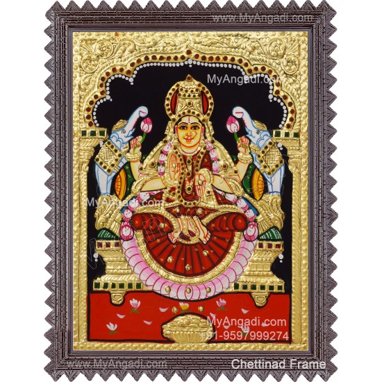 Gajalakshmi Tanjore Painting