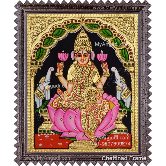 Gajalakshmi Tanjore Painting Gajalakshmi Tanjore Painting