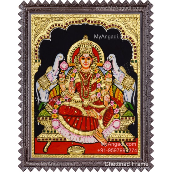 Gajalakshmi Tanjore Painting Gajalakshmi Tanjore Painting