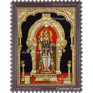 Raja Alangara Murugan Tanjore Painting