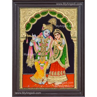 Radha Krishna Tanjore Painting