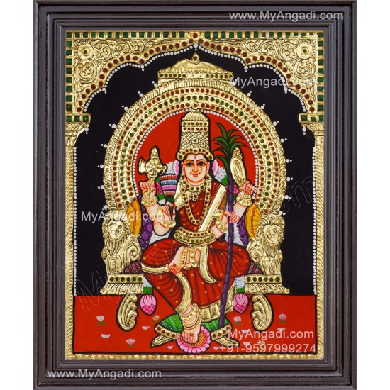 Lalitha Devi Tanjore Painting Lalitha Devi Tanjore Painting