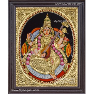 Saraswathi Tanjore Painting