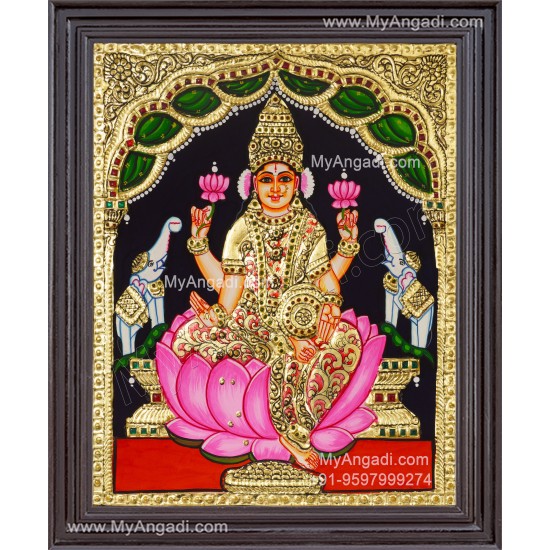 Gajalakshmi Tanjore Painting