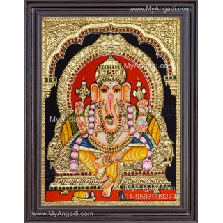 Ganapathi Tanjore Painting Tanjore Painting
