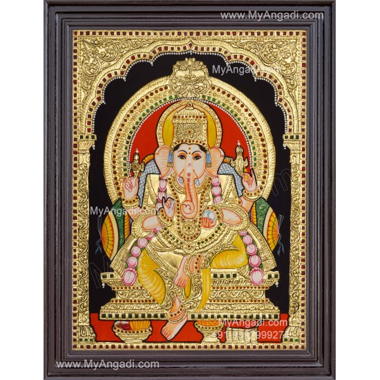 Ganapathi Tanjore Painting Tanjore Painting