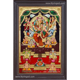 Raja Rajeshwari Tanjore Painting