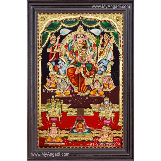 Raja Rajeshwari Tanjore Painting Raja Rajeshwari Tanjore Painting
