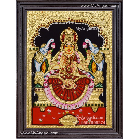 Gajalakshmi Tanjore Painting