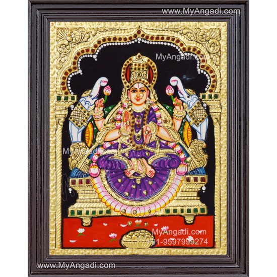 Gajalakshmi Tanjore Painting Gajalakshmi Tanjore Painting