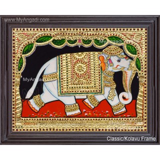 Elephant Tanjore Painting