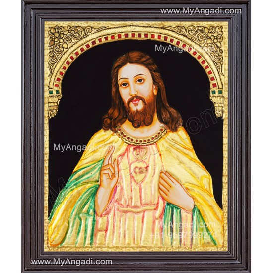 Jesus Tanjore Painting Jesus Tanjore Painting