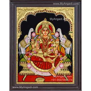 Gajalakshmi Tanjore Painting