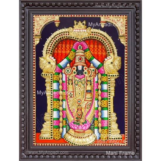 Balaji Lakshmi 3D Tanjore Painting Balaji Lakshmi 3D Tanjore Painting