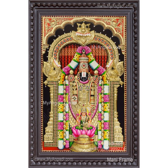 Balaji Lakshmi 3D Tanjore Painting Balaji Lakshmi 3D Tanjore Painting