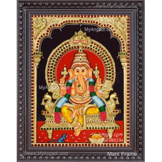Ganesha 3D Tanjore Painting