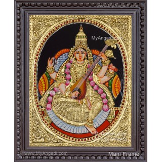Saraswathi Tanjore Painting