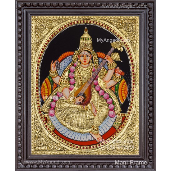 Saraswathi Tanjore Painting Saraswathi Tanjore Painting