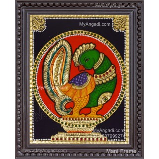 Parrot Tanjore Painting