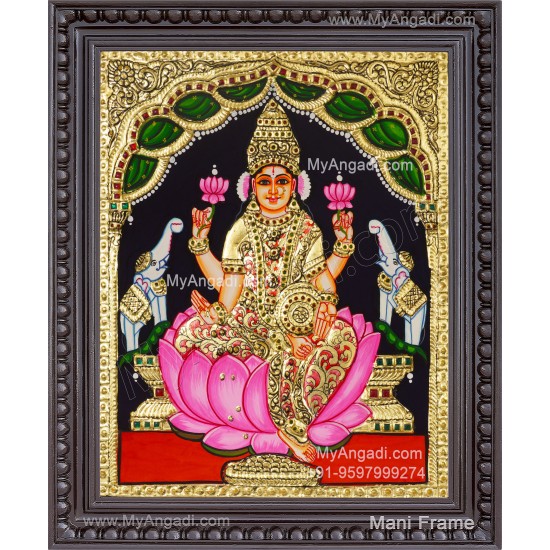 Gajalakshmi Tanjore Painting