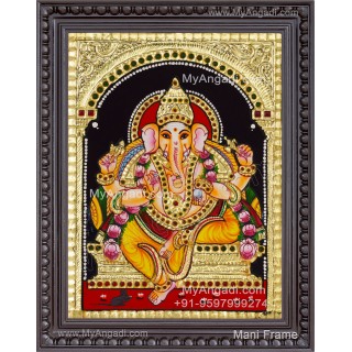Ganesha Tanjore Painting, Ganesha Tanjore Painting