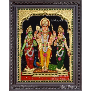 Murugan Valli Deivanai Tanjore Painting