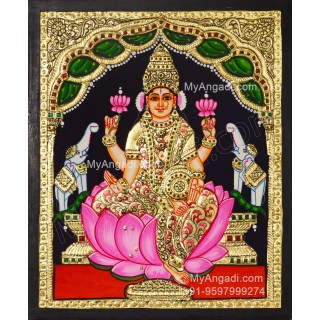 Gajalakshmi Tanjore Painting Gajalakshmi Tanjore Painting