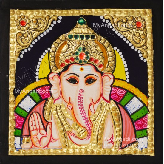Ganesha Face Tanjore Paintings Ganesha Face Tanjore Paintings