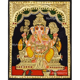 Ganesh Tanjore Painting Ganesh Tanjore Painting