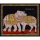 Bull and Elephant Optical Illusion in Airavatesvara Temple Tanjore Painting