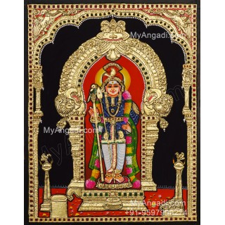 Raja Alangara Murugan Tanjore Painting