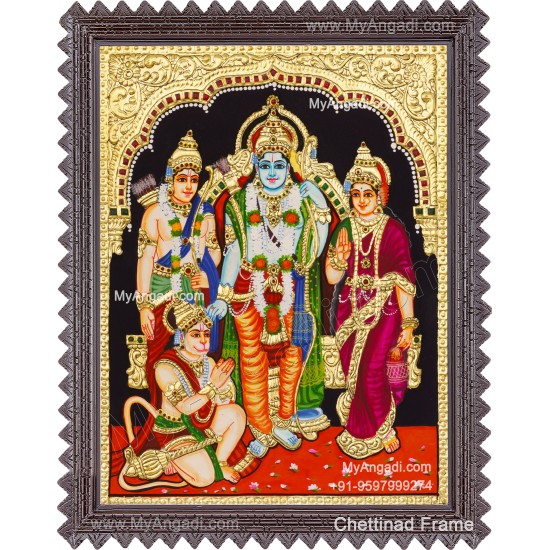 Ram Parivar Tanjore painting